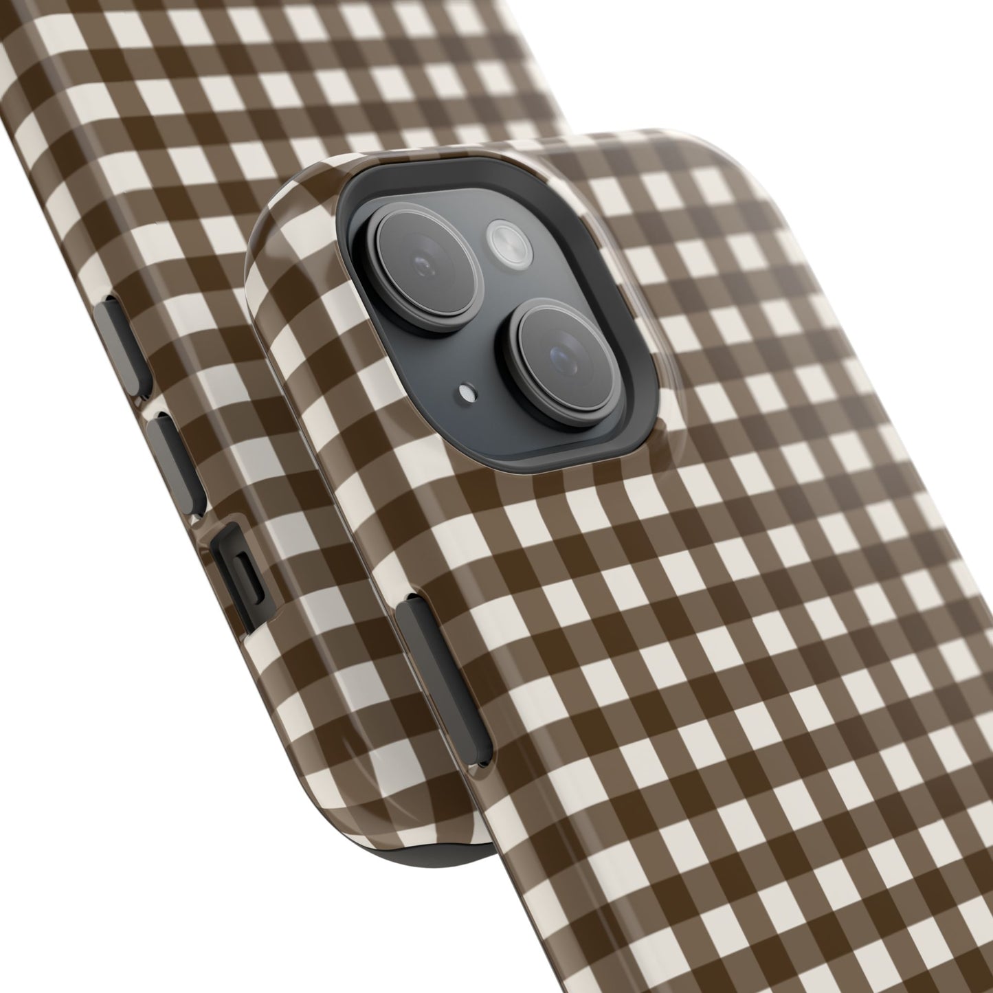Brown Gingham Phone Case