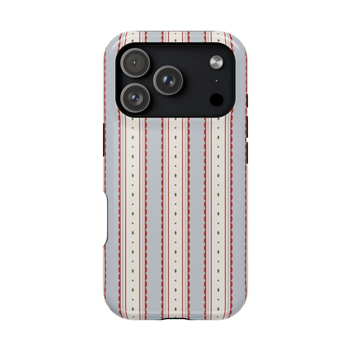 Blue Scalloped Lines Phone Case