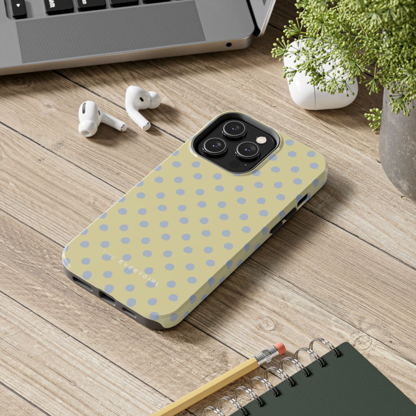 Yellow & Blue Polka Dots Phone Case