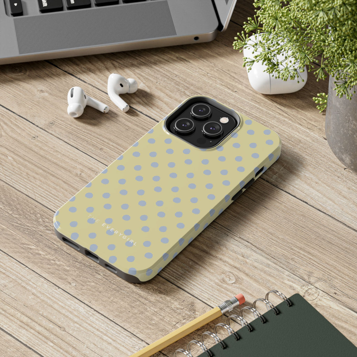 Yellow & Blue Polka Dots Phone Case