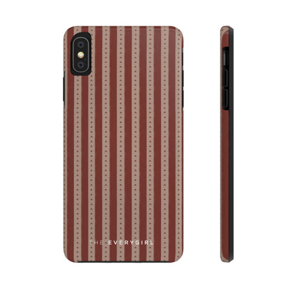 Muted Red Stripe IPhone Case