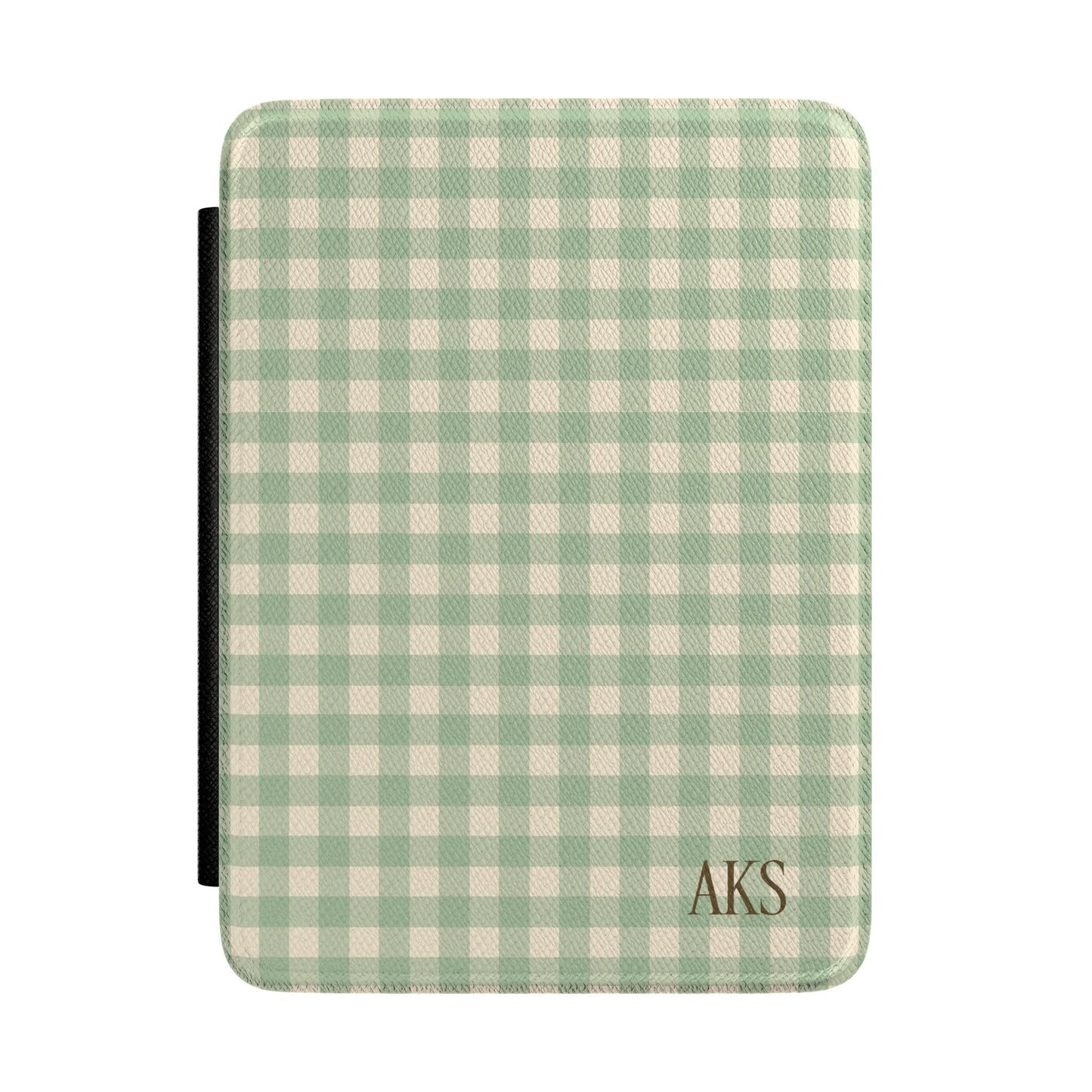 Green Gingham Kindle Case