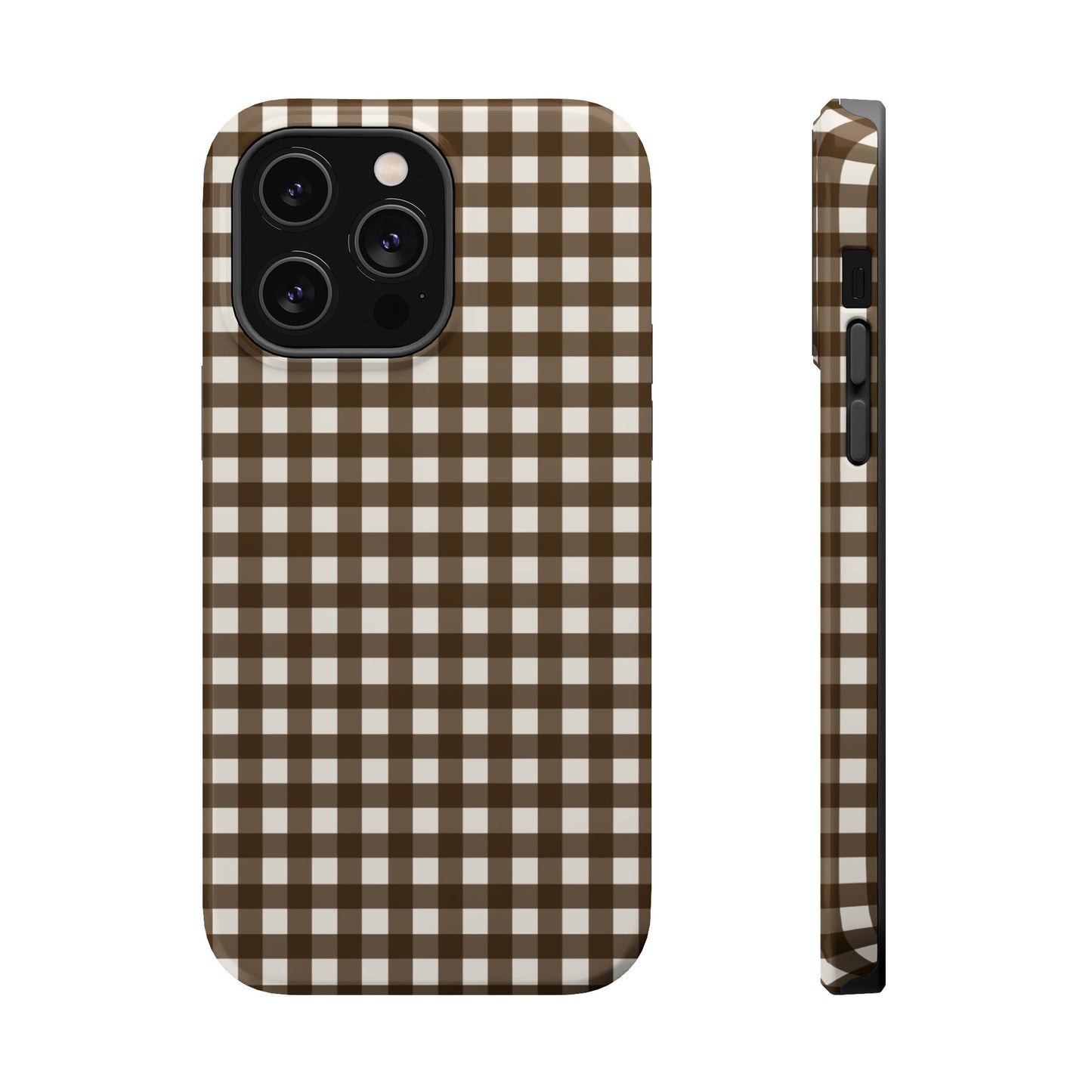 Brown Gingham Phone Case