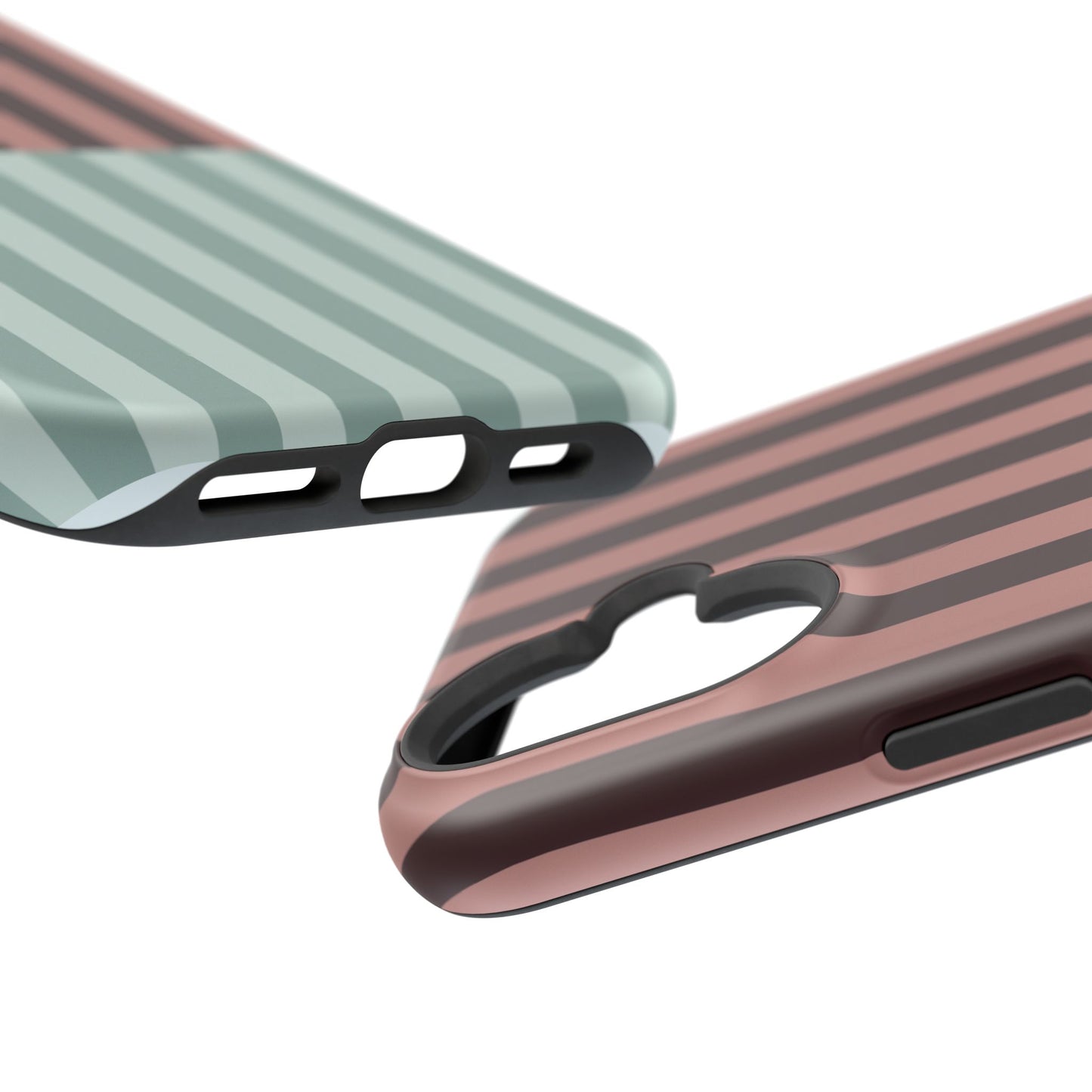 Burgundy and Blue Stripe Phone Case