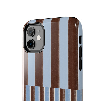 January Blue & Brown Phone Case