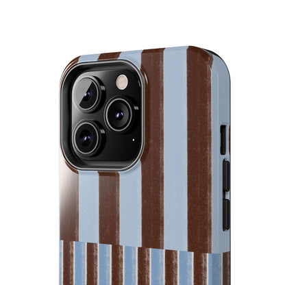 January Blue & Brown Phone Case