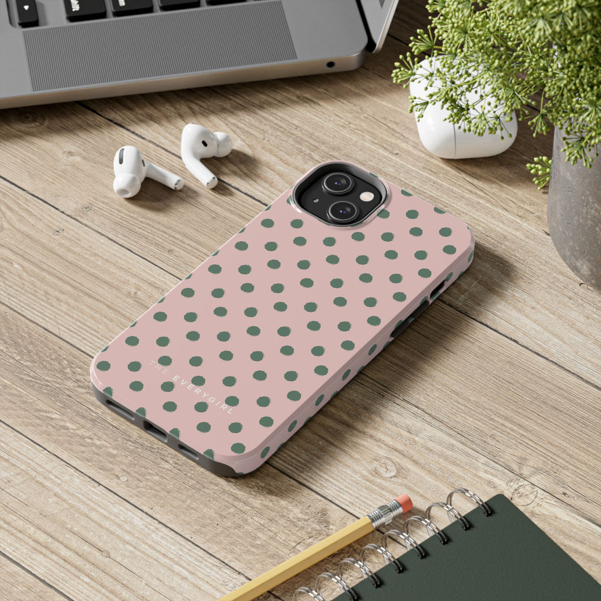 Pink & Green Polka Dots Phone Case