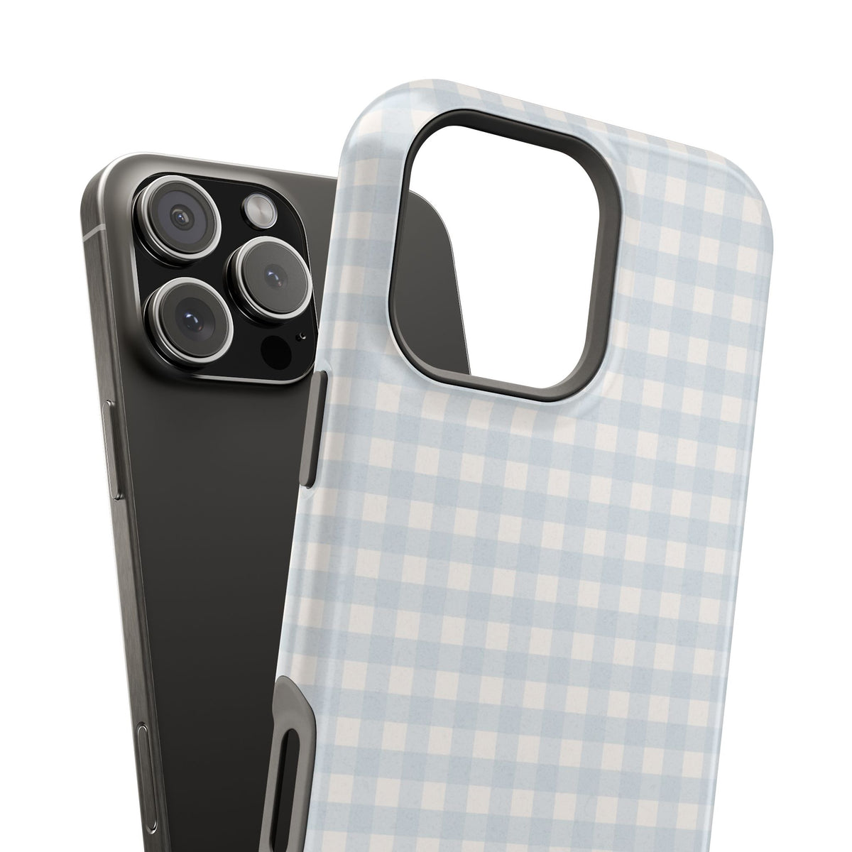 Nancy Meyers Inspired Blue Gingham Phone Case
