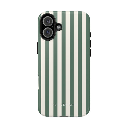 Green Cabana Stripe Phone Case