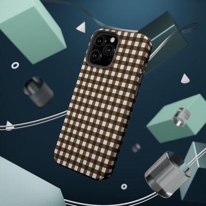Brown Gingham Phone Case