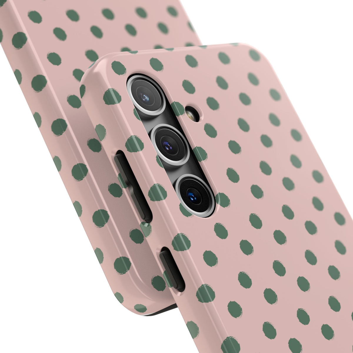 Pink & Green Polka Dots Phone Case