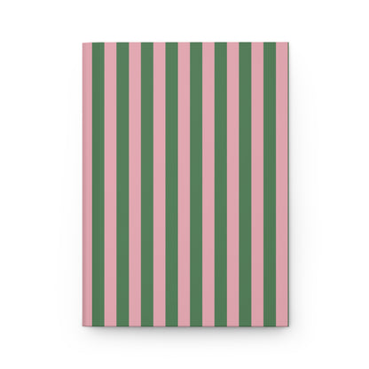 Pink & Green Stripped Journal