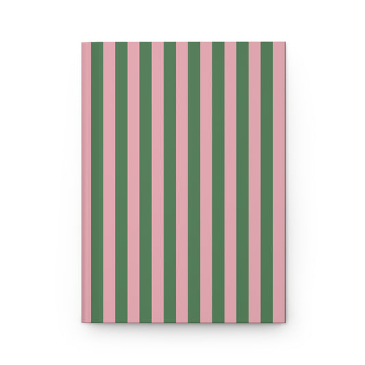 Pink & Green Stripped Journal