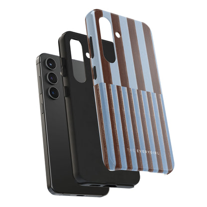 January Blue & Brown Phone Case