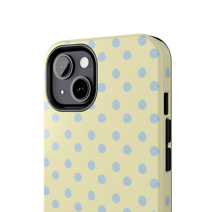 Third Coast – Yellow & Blue Polka Dots Phone Case