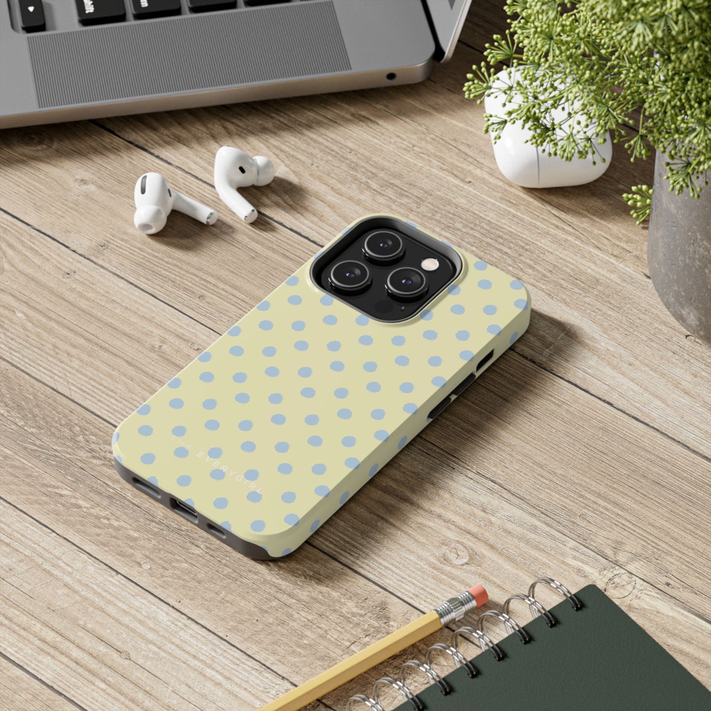 Third Coast – Yellow & Blue Polka Dots Phone Case