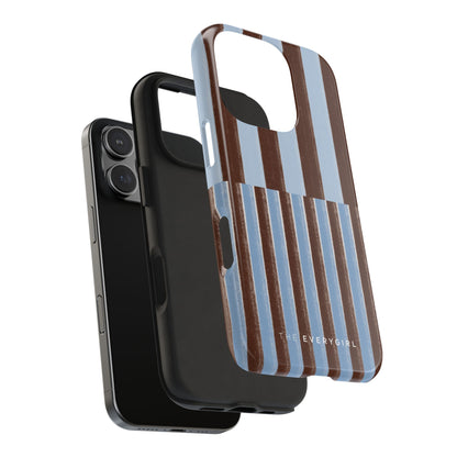 January Blue & Brown Phone Case