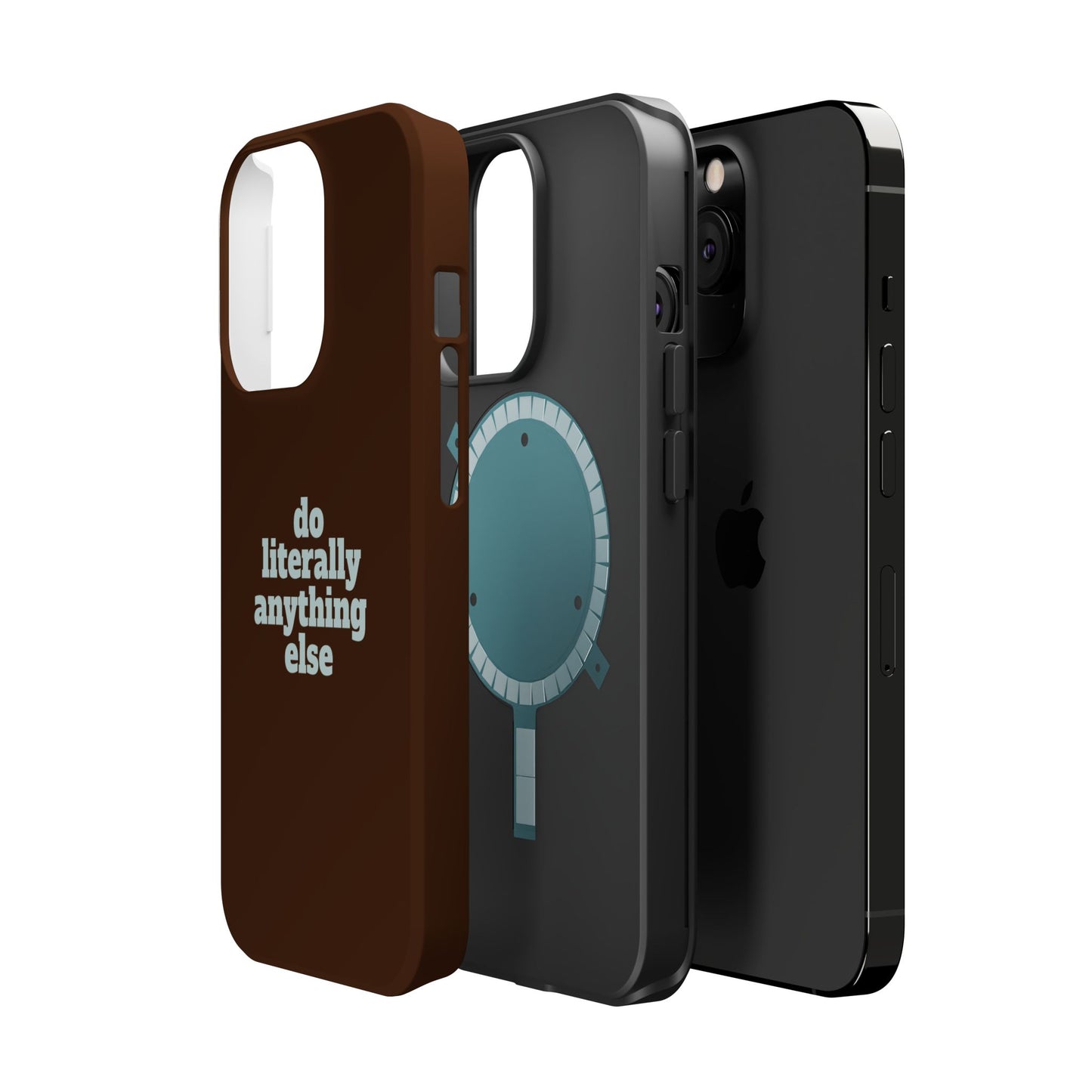 Do Literally Anything Else Brown & Blue Phone Case