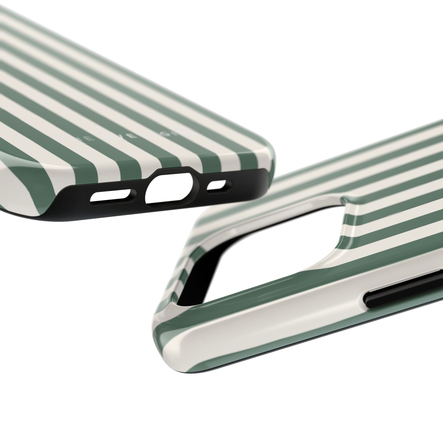Green Cabana Stripe Phone Case