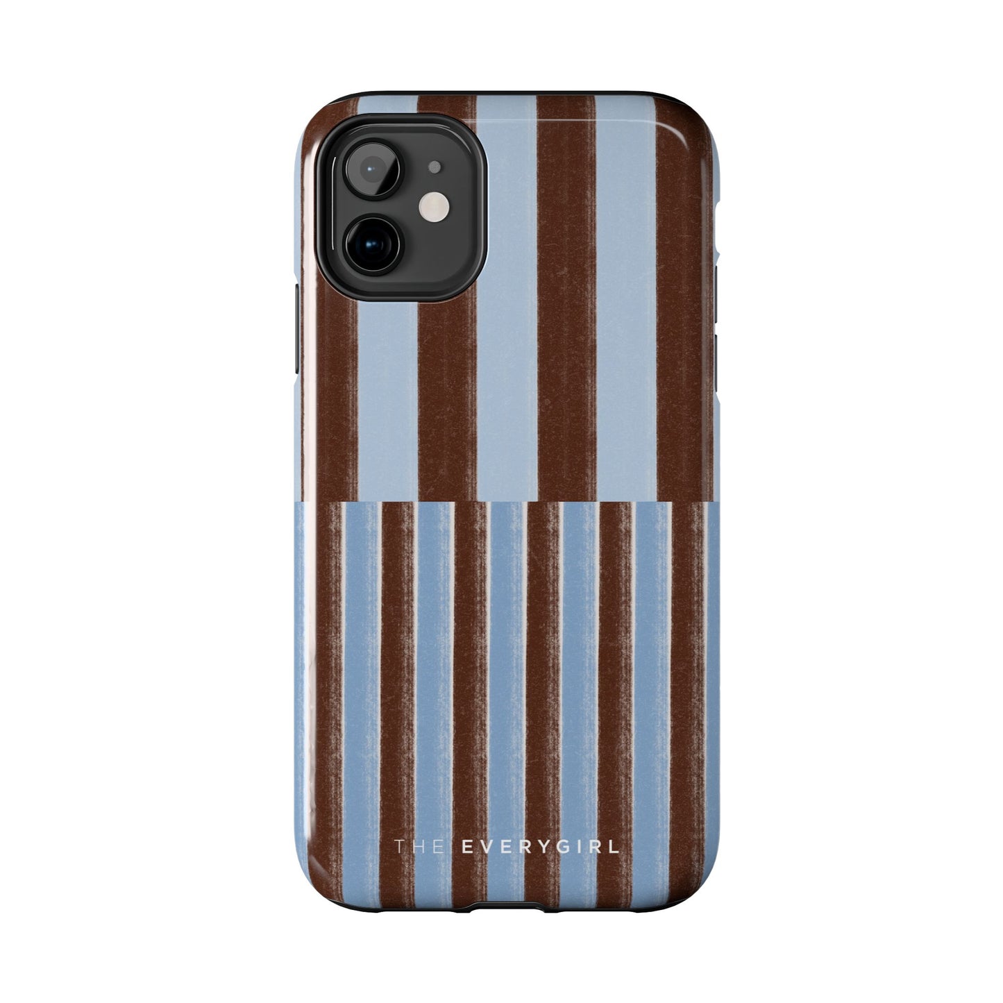 January Blue & Brown Phone Case