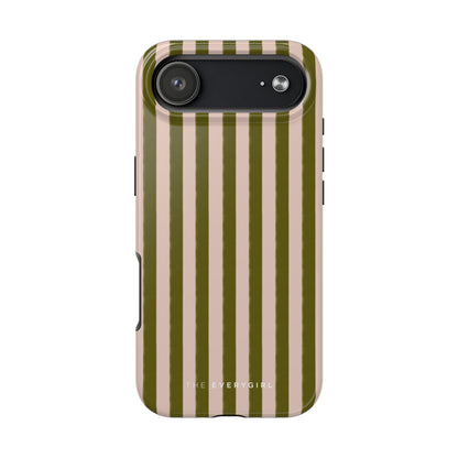 Green & Pink Stripes IPhone Case