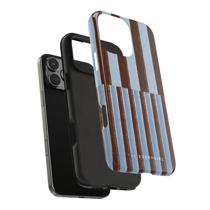 January Blue & Brown Phone Case