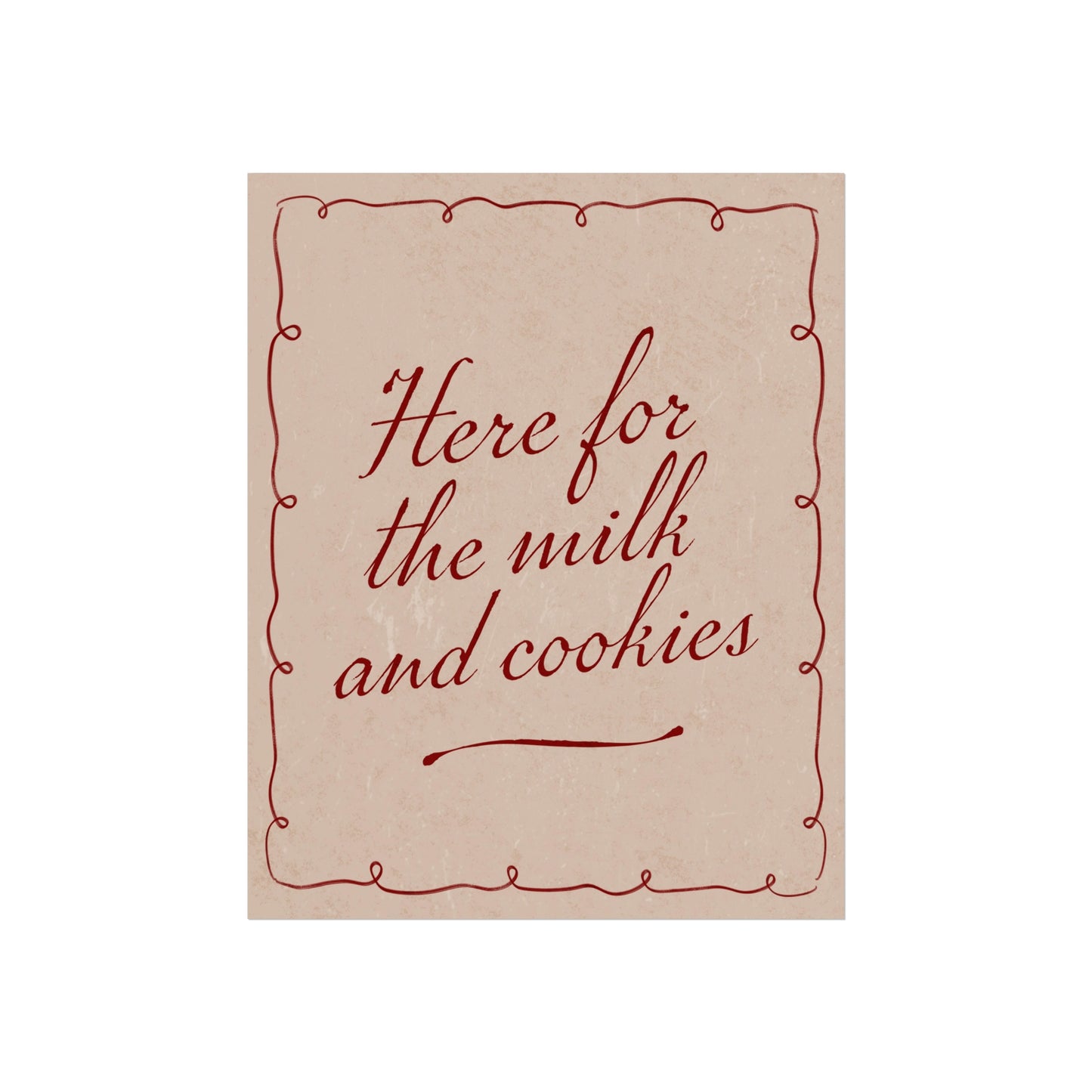 Milk & Cookies Wall Art Print