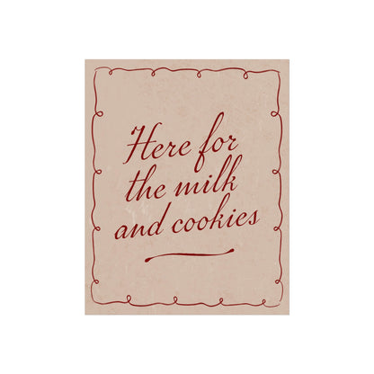 Milk & Cookies Wall Art Print