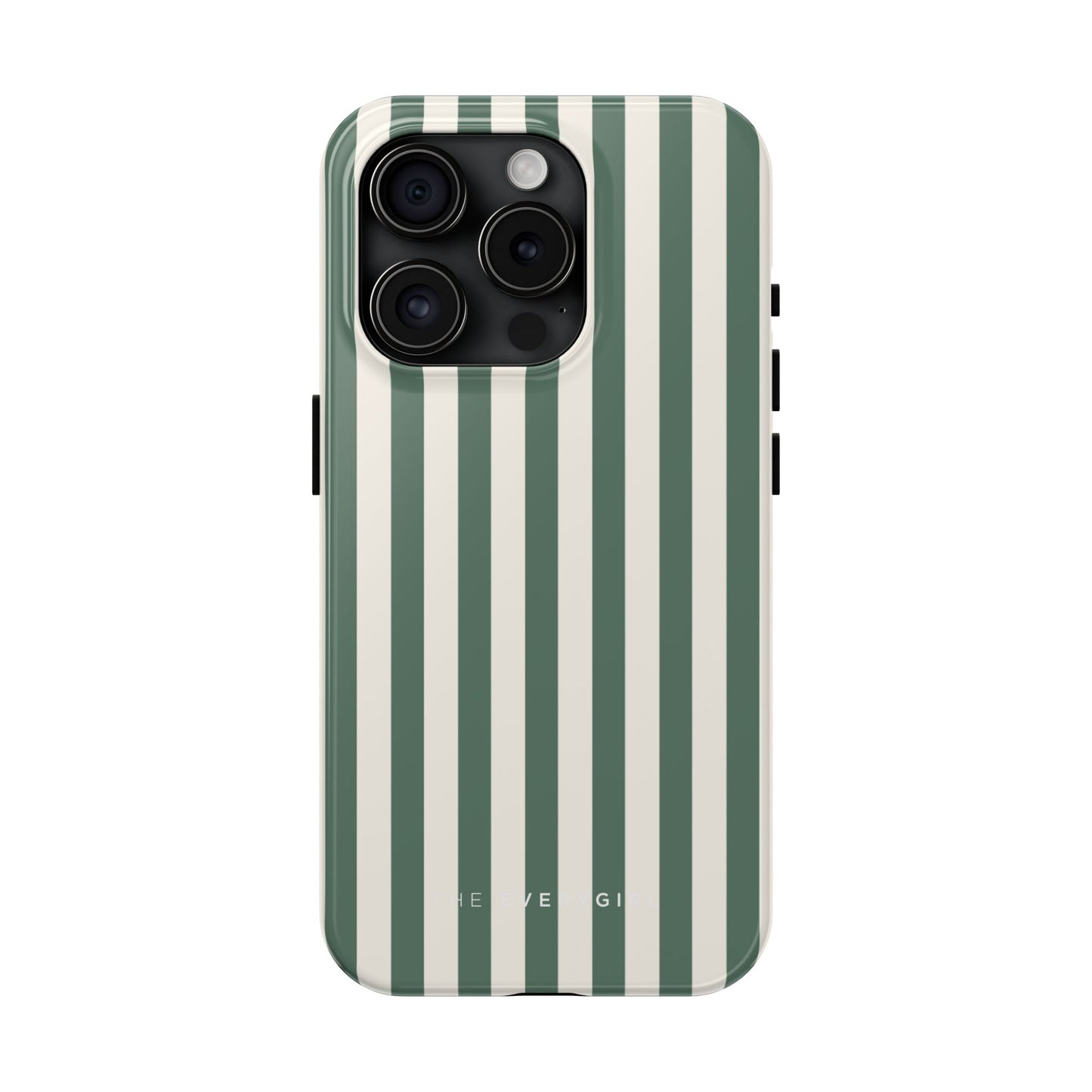 Green Cabana Stripe Phone Case