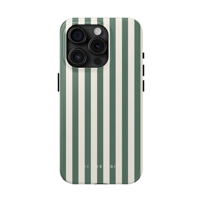 Green Cabana Stripe Phone Case