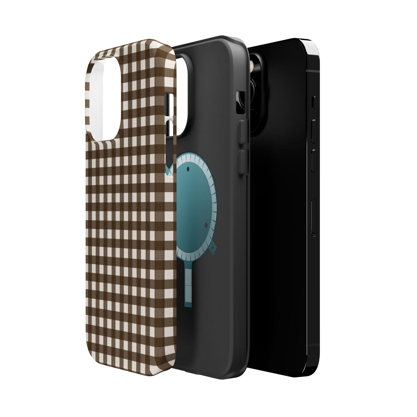 Brown Gingham Phone Case