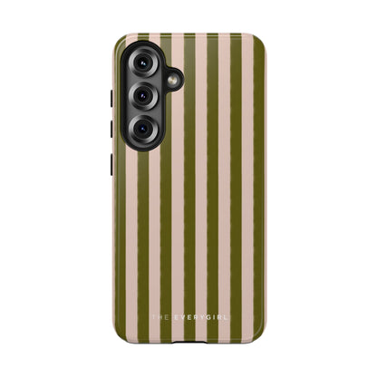 Green & Pink Stripes IPhone Case