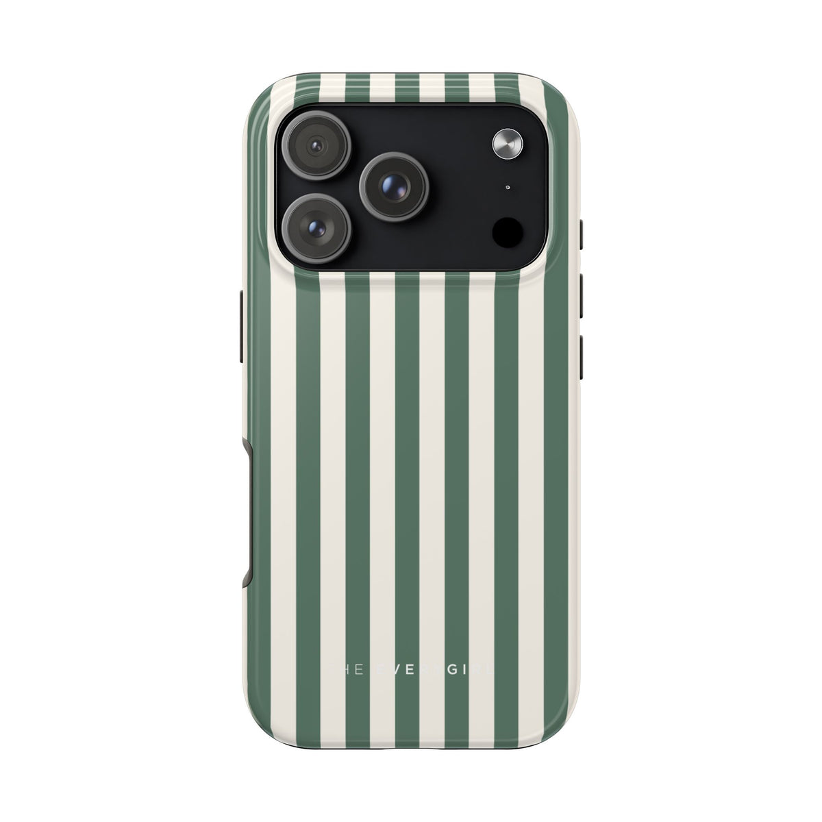 Green Cabana Stripe Phone Case