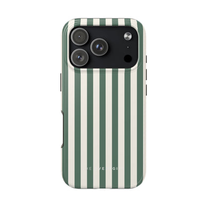 Green Cabana Stripe Phone Case