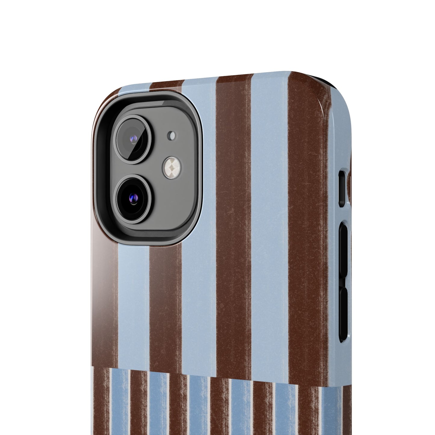 January Blue & Brown Phone Case