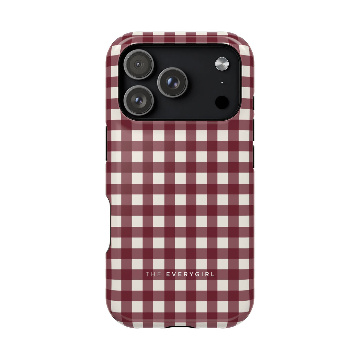 Burgundy Gingham Phone Case