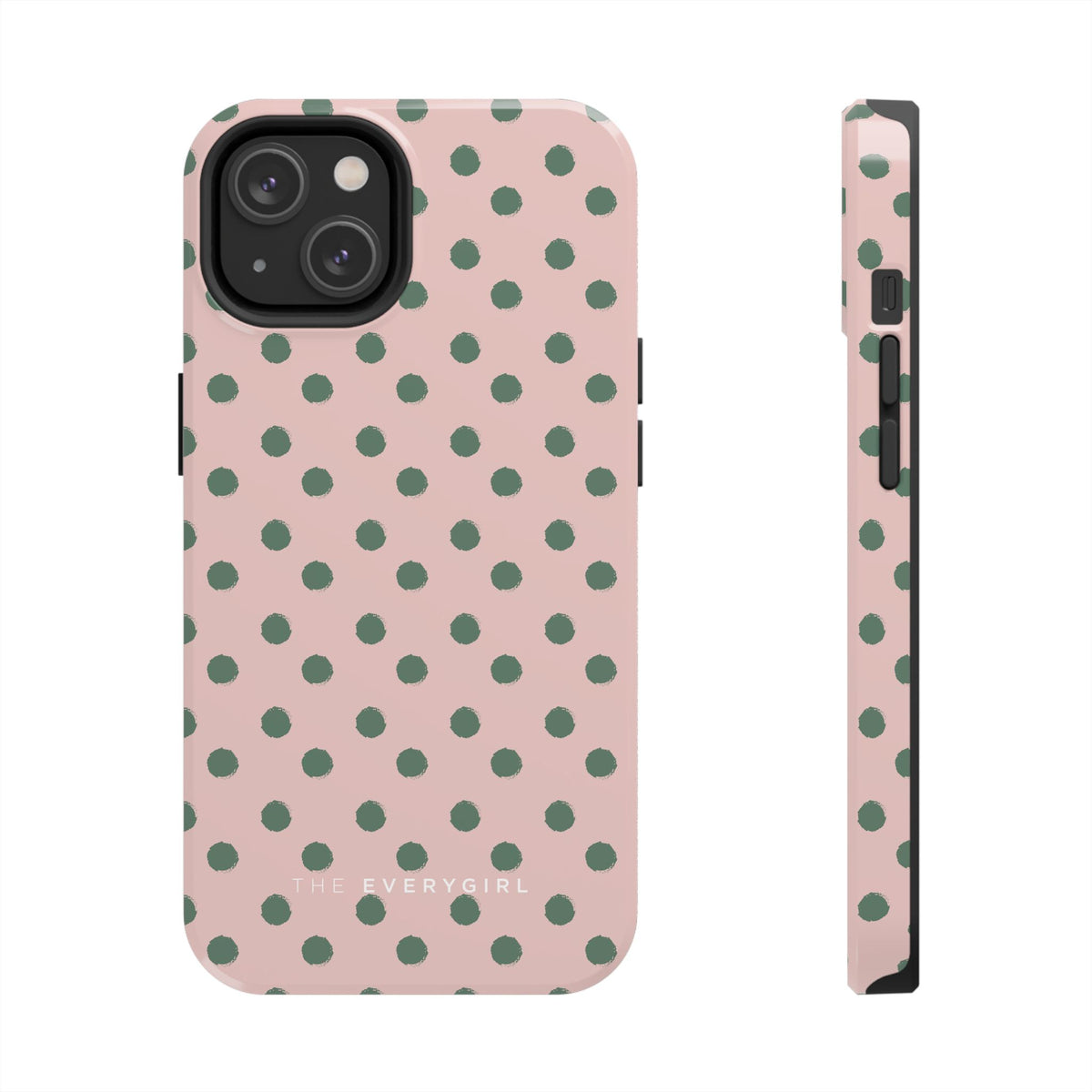 Pink & Green Polka Dots Phone Case