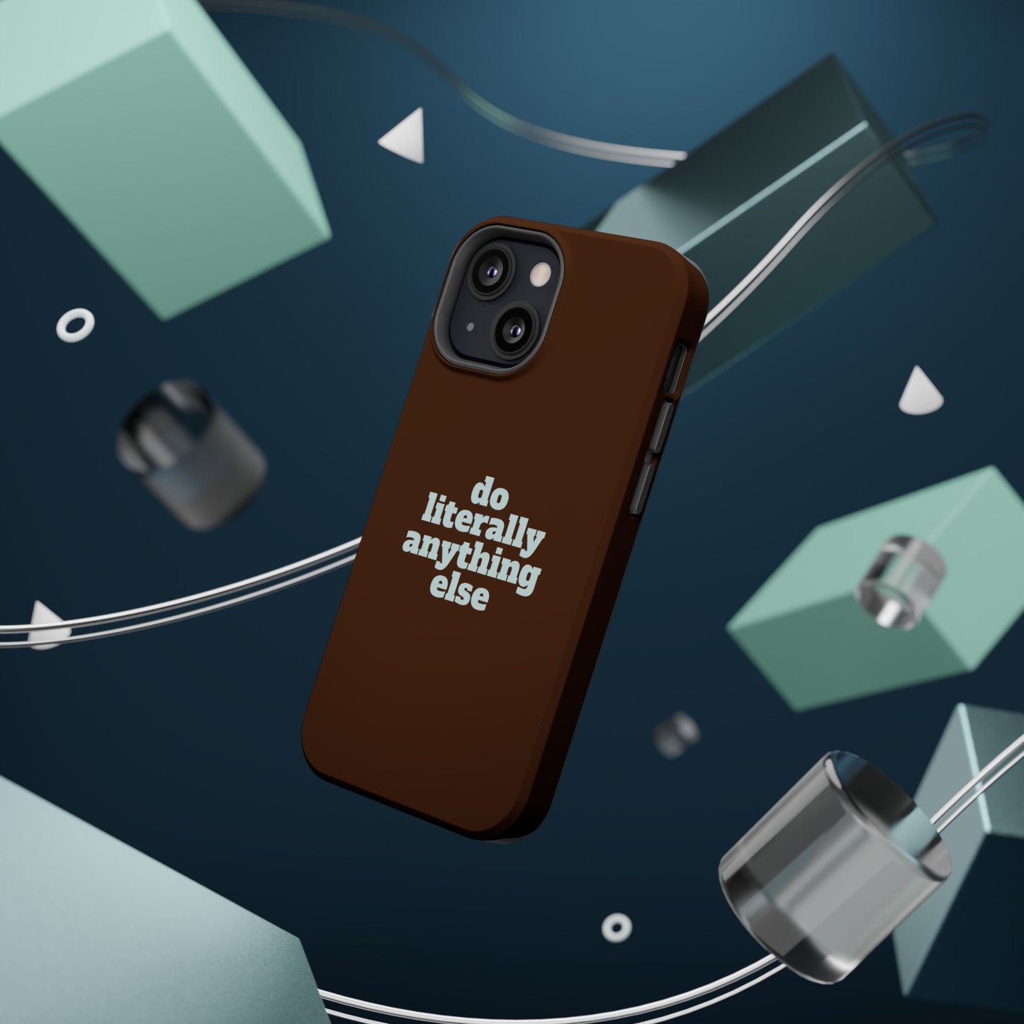 Do Literally Anything Else Brown & Blue Phone Case