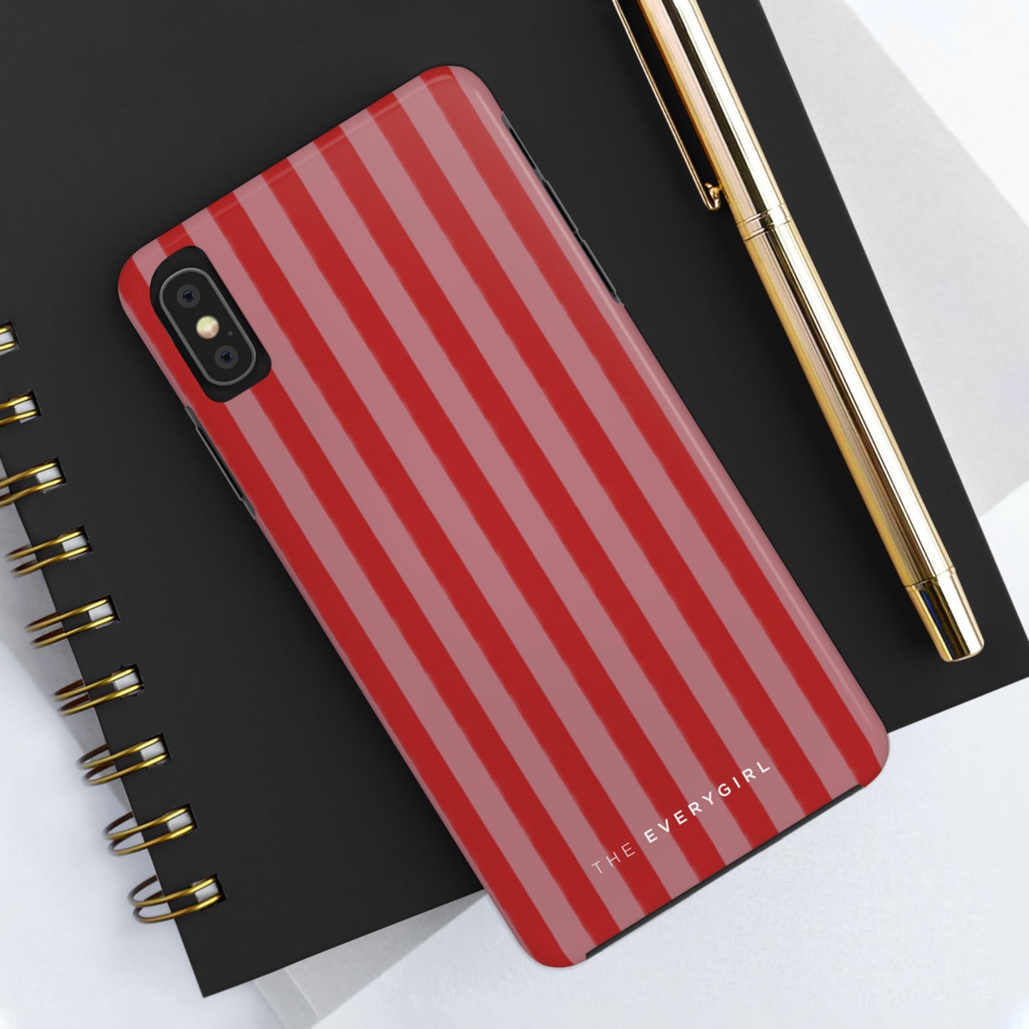 Red & Pink Stripes IPhone Case