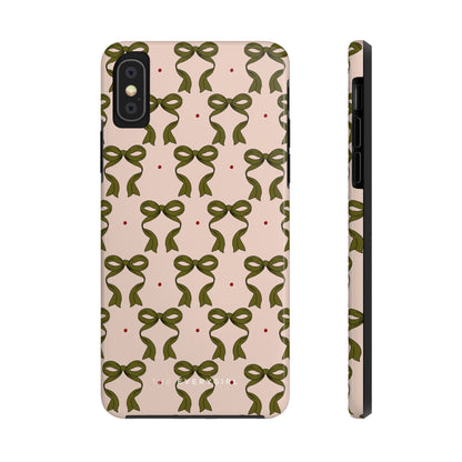 Pink & Green Bows IPhone Case