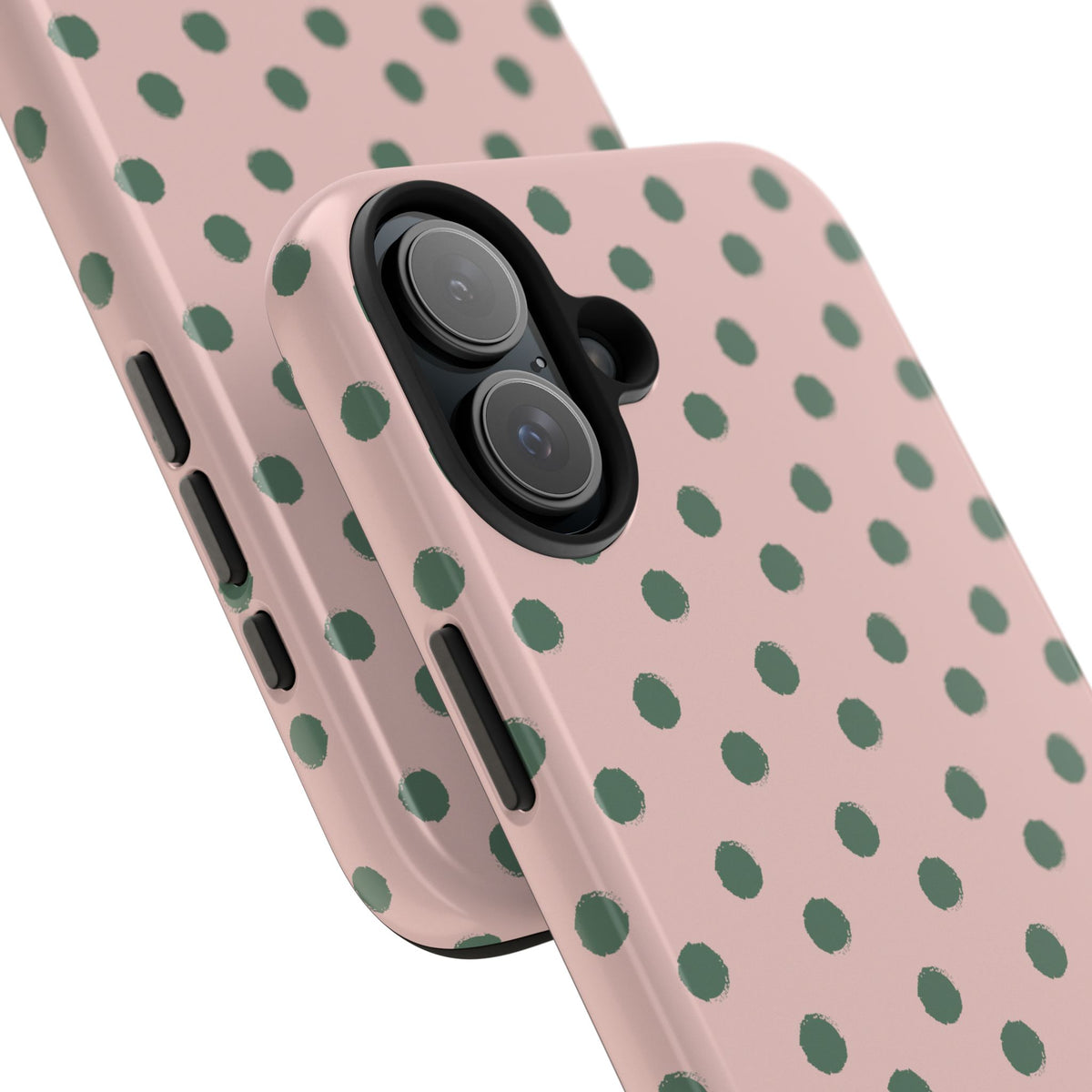 Pink & Green Polka Dots Phone Case