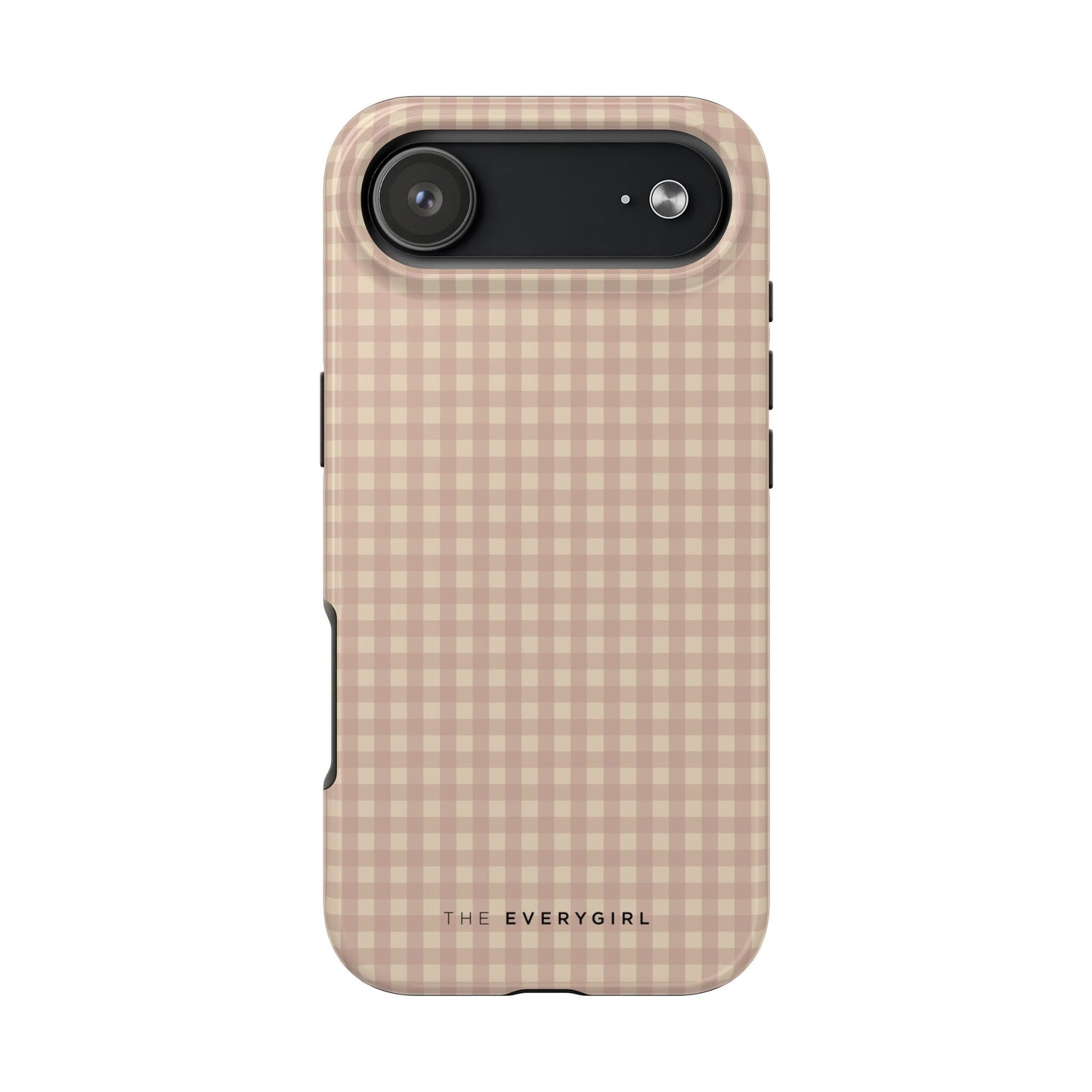Neutral Blush Gingham IPhone Case