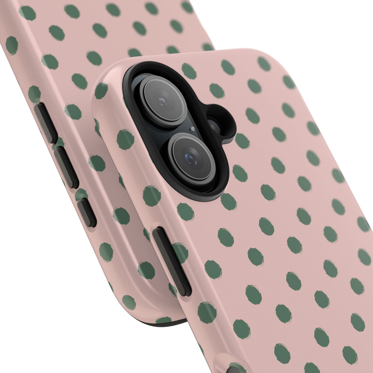 Pink & Green Polka Dots Phone Case