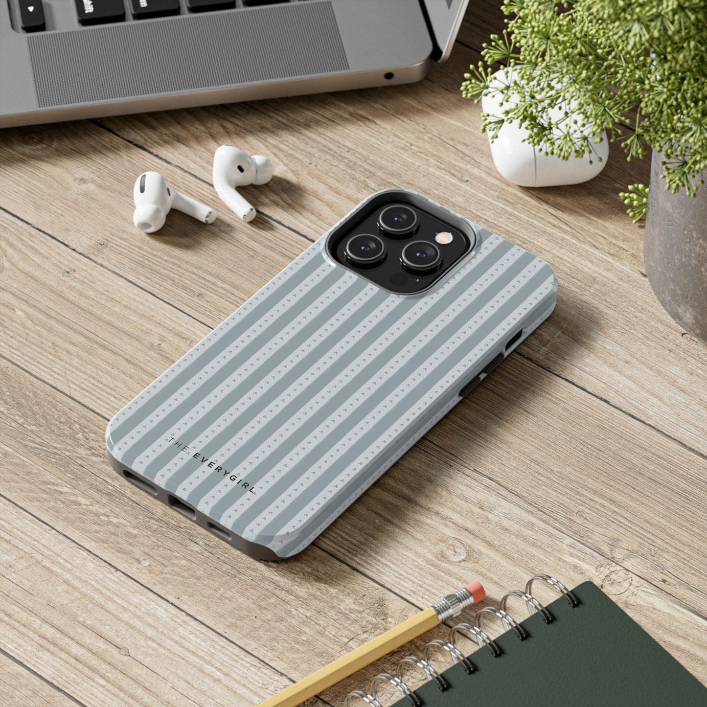Muted Blue Stripe IPhone Case
