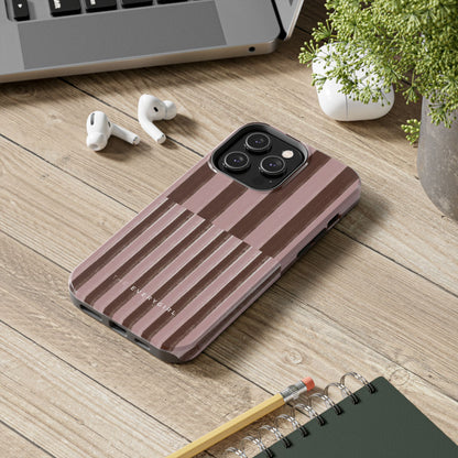 February Pink and Brown Phone Case