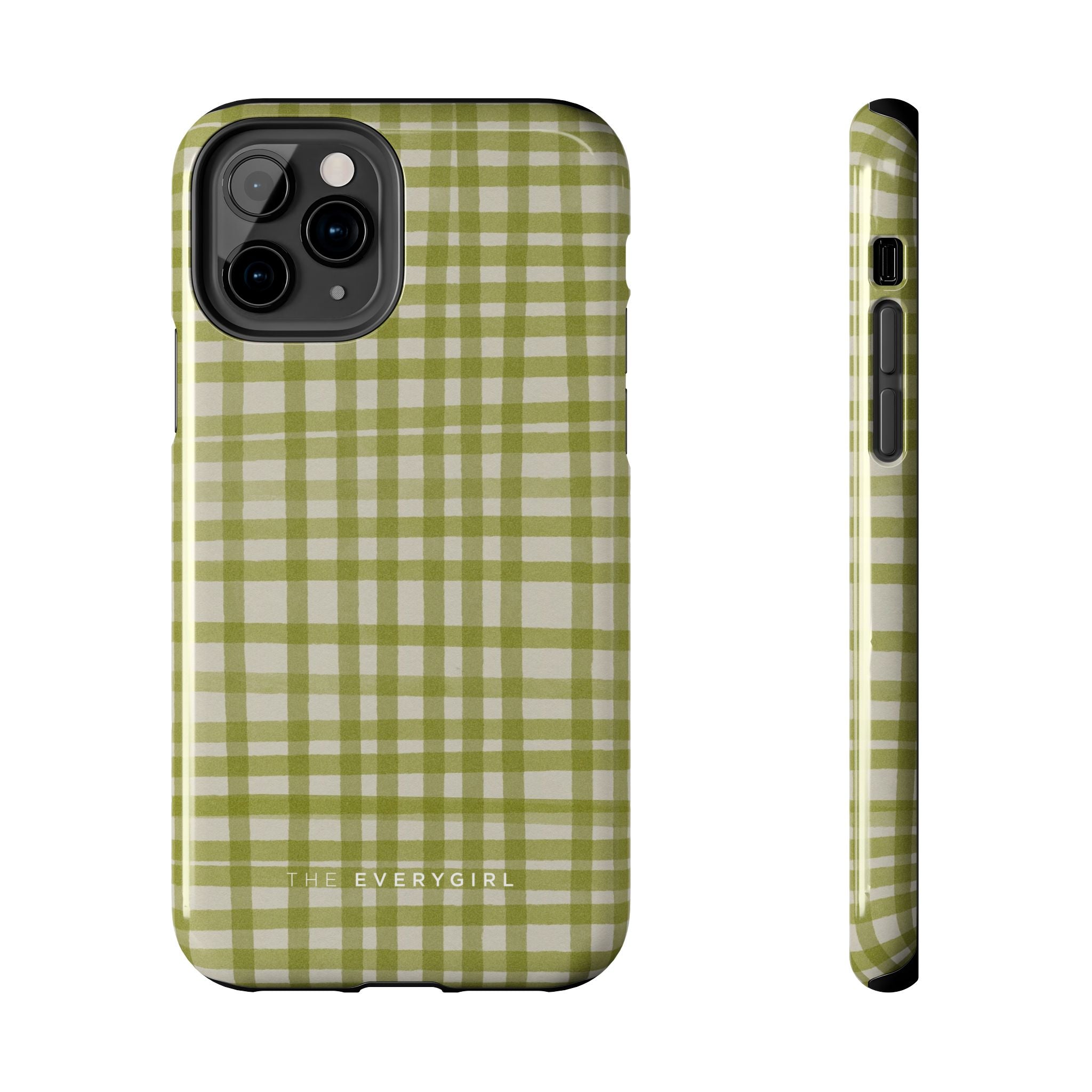 Green Gingham Phone Case