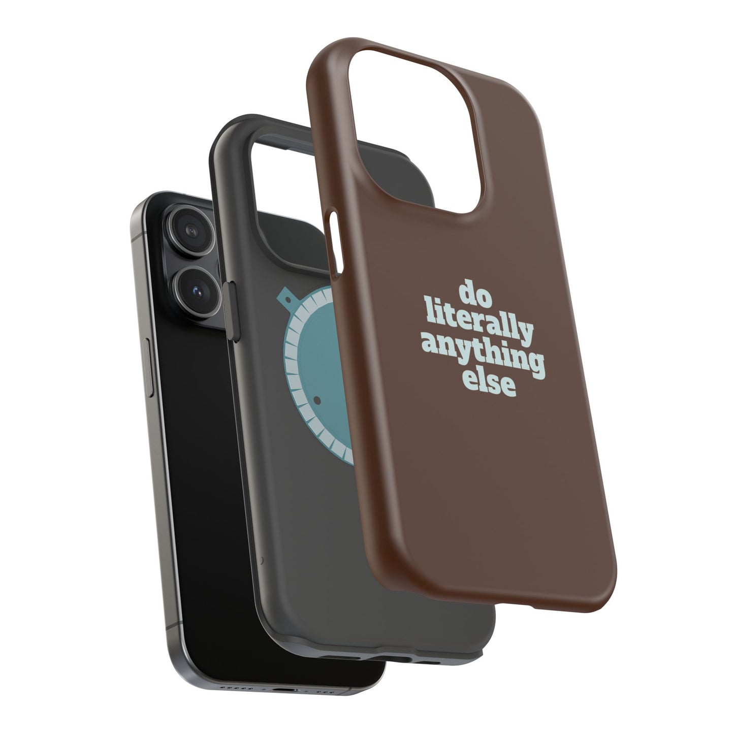 Do Literally Anything Else Brown & Blue Phone Case
