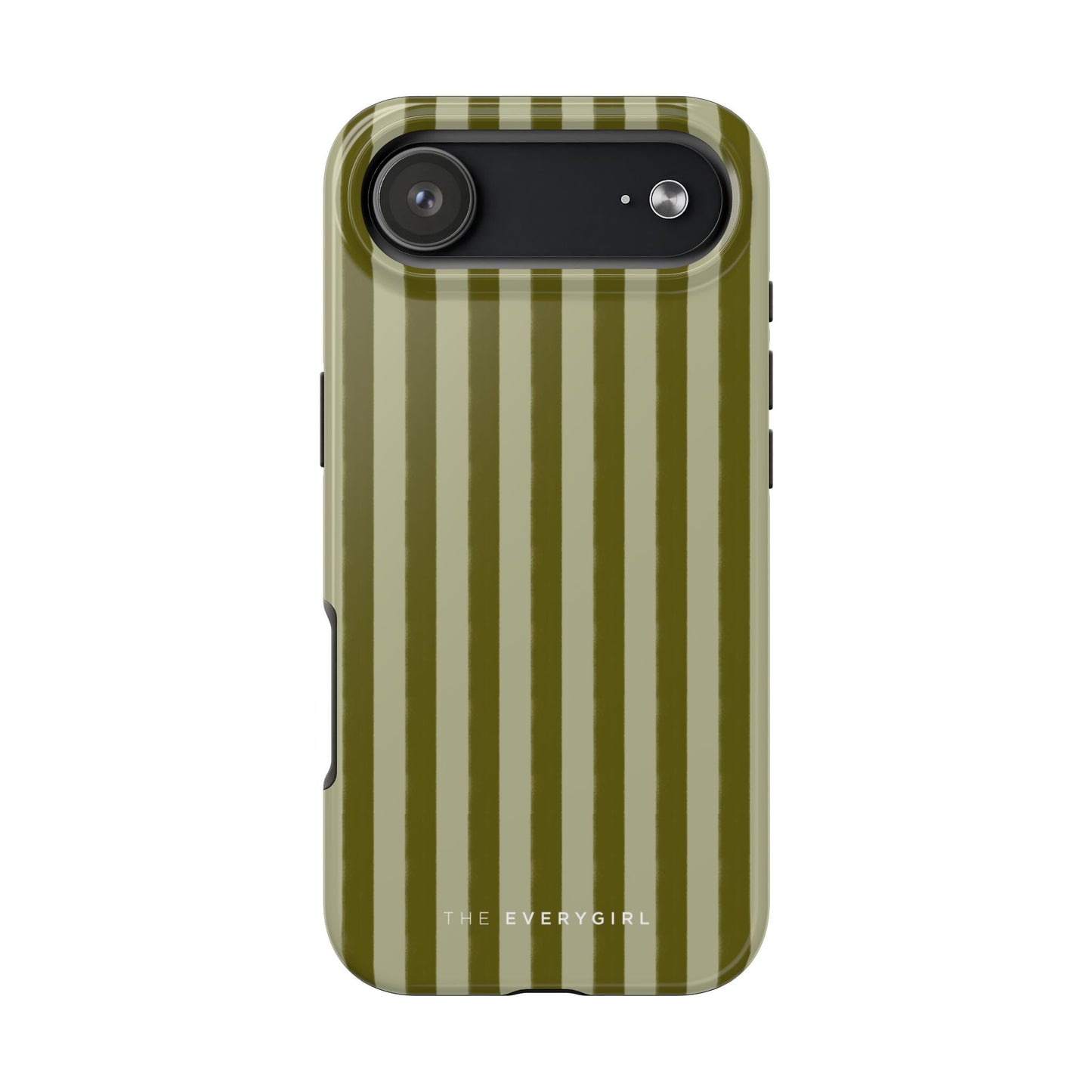 Tone on Tone Green Stripes IPhone Case