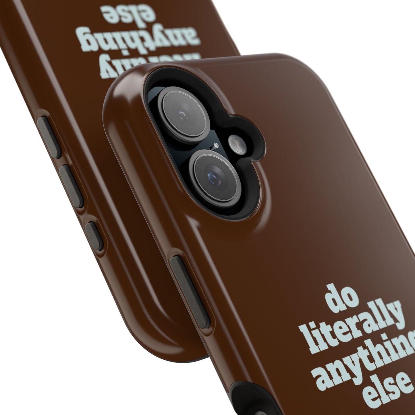 Do Literally Anything Else Brown & Blue Phone Case