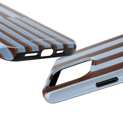 January Blue & Brown Phone Case
